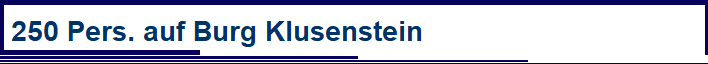 250 Pers. auf Burg Klusenstein