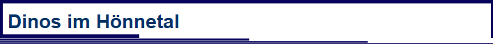Dinos im Hnnetal